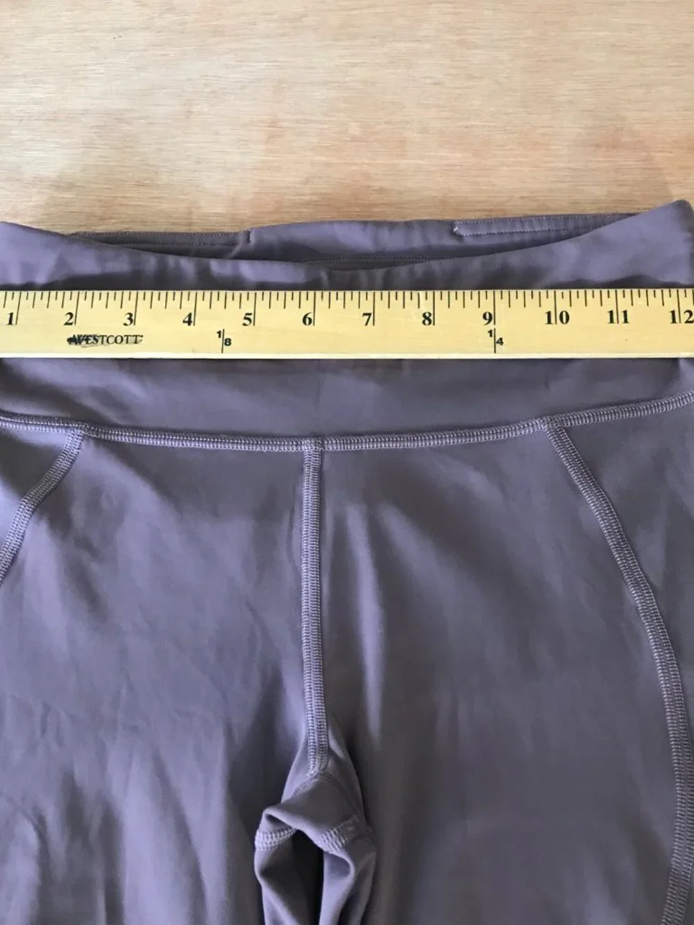 Lululemon City Core Tight Athletic Leggings Women 6 Purple Curved Seams Pocket